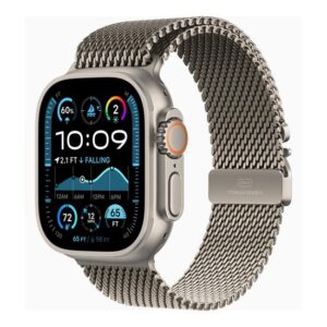 Apple Watch Ultra Naturlig Titanium Smart Med Milanesisk Løkke Naturlig 195949582790