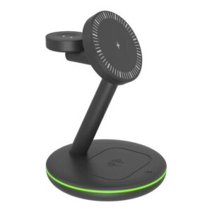 Icy Box SH102 Trådløs Opladningsstander med Adapter