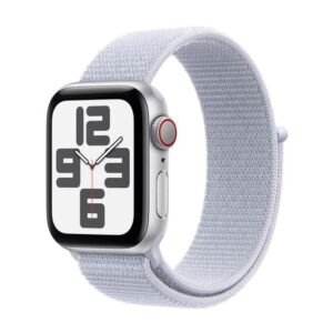 Apple Watch GPS + Cellular i Sølv med Blå Sportsløkke