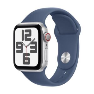 Apple Watch GPS + Cellular i Sølv med Denim Bånd