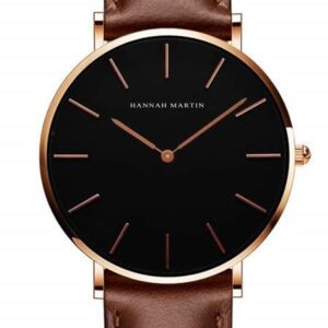 Elegant Dameur med Brun Læderrem fra WatchZoo