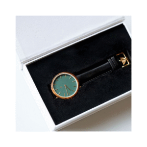 Herreur Graham Conifer i Sort Læder – Stilfuldt Ur