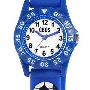 Børneur Med Fodboldmotiv Blå 4068532022064