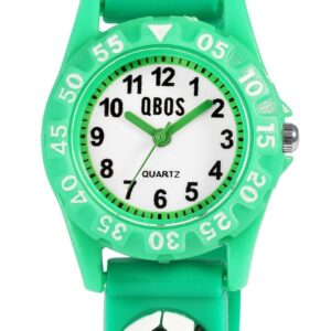 Børneur Med Fodboldmotiv Grøn 4068532022095