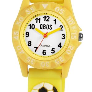 Børneur Med Fodboldmotiv Gul 4068532022088