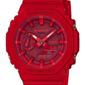 Casio 2100 4AER Herreur Shock - Rød Ure Tilbud