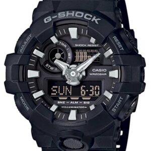 Casio 700 1ber Herreur - Shock Sort Ure Tilbud